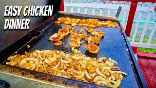 Easy Chicken Dinner on the Blackstone Griddle
