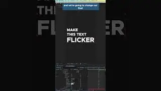 Flickering Light Text Animation in After Effects | Animated Typography