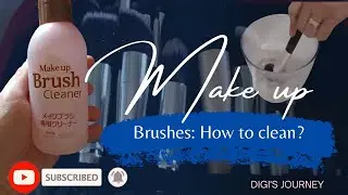 How to Clean Make up Brush with Daiso Make up Brush Cleaner