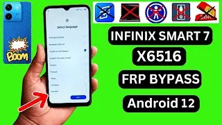 Infinix Smart 7 (X6516) FRP Bypass New Method | Apps Not Disable | Google Account Bypass Without PC
