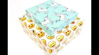 How to Gift Wrap a Box - Small Medium and Large box Tutorial