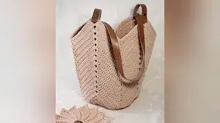 Magnolia. Crochet Shopper.