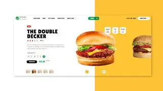 🎨Build A Stunning Animated Food Website Using HTML CSS & GSAP🚀🌟 😍