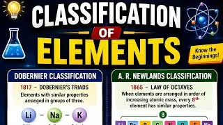 Dobereiner's Triads & A.R. Newland Law of Octaves | Periodic Classification | BVR Phy & Chem made