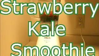 Delicious Strawberry Peach Ginger Kale Smoothie