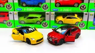 New Cars! Unboxing Welly Nex DieCast Model BMW iX and Nissan Z 1/43 scale