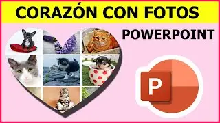Collage en forma de CORAZÓN - Como hacer un collage de fotos en PowerPoint