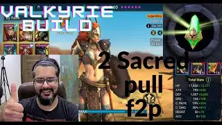 F2P Beast - Valkyrie Build / Masteries  also Sacred Shard Opening Event - Raid Shadow Legends