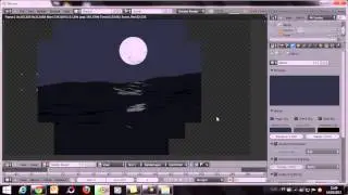 Como criar a cena mar e lua no Blender