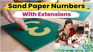 Benefits Of Sand Paper Numbers #montessorimath #montessorimom#montessorihomeschool #montessoriathome