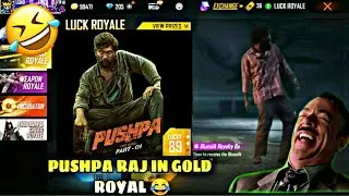 Pushpa Raj  IN GOLD ROYAL😂|| SAMSUNG PARA-A3, A6, A7, A9, J2, J4, J6, J7 - Garenafreefire