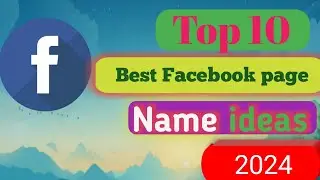Facebook Page  Name Ideas //FB Page name // 