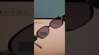 Polarization test with cello tape and computer screen.