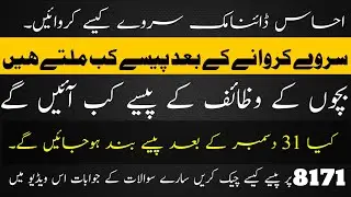 ehsaas dynamic survey registration||Bisp program online registration||how to apply how ehsas program