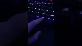 How to change the lights on your Redragon keyboard. 
