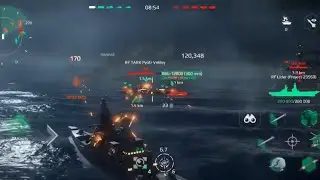 Sample gameplay of incoming RF LIDER (Project 23560) | Modern Warships