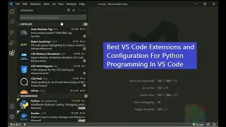 Best Configuration | Extension Installation for Python Programming In Visual Studio Code