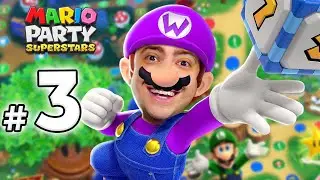 alanzoka jogando Mario Party Superstars com os amigos - Parte #3