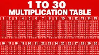 Table 1 to 30