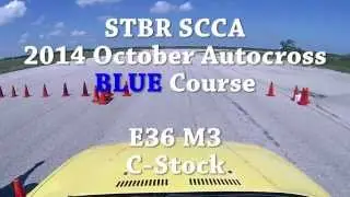 STBR SCCA Oct 2014 Autocross - e36 M3