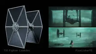 CG TIE Fighter Lookdev- Fortress Inquisitorius Rescue