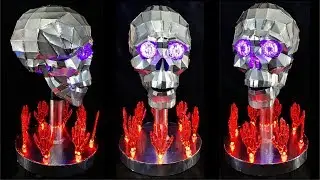 How to Make a Creepy Aluminium Skull from Beer Cans