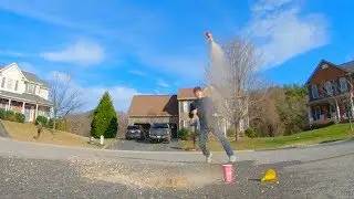 Newton's Third Law Explained with Butane Bottle Rockets