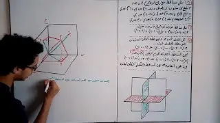 تعيين بعض النقطة عن محاور الاحداثيات هندسة وصفية