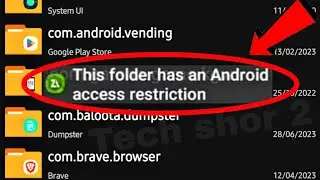 Fix This folder has an Android access restriction In zarchiver