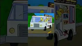Homer Steals Ice Cream Truck, The Simpsons #shorts