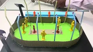 Cricket stadium powered by solar and wind energy #schoolproject #scienceproject