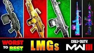 Modern Warfare 3 Light Machine Guns (LMGs) Ranked WORST to BEST!