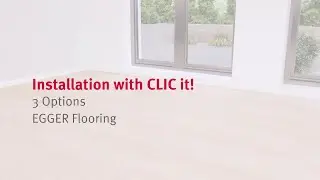 The EGGER CLIC it! click system - for safe and convenient installation