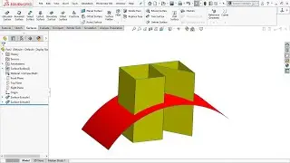Solidworks Surface Tutorial 1: Extruded Surface