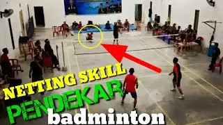 trik bulutangkis sampi lawan terjengkang,,|| seru pendekar main badminton 😀😀😀