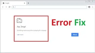 Aw, Snap! Error Code: Out Of Memory in Chrome Browser || FIX 100% Working!!