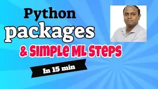 Simple Python Packages for Data Science|| Steps in Python Machine Learning|| Univariate Regression