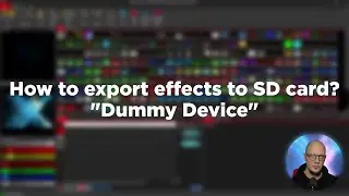 How to export effects to SD Card? - Dummy device