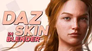 How to make DEFAULT DAZ SKIN look GOOD in Blender