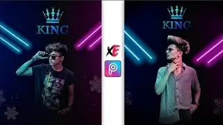 dual Neon light Photo editing | PicsArt photo editing 🔥