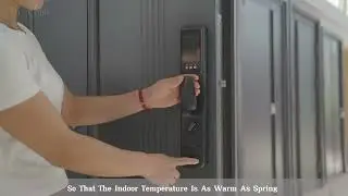 【Instime】Lighting Mirror Stainless Steel Panel Security Exterior Front Entrance Entry Pivot Door