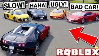 Mean Greenville Super Car Gang Say My Bugatti Sucks! Then This Happened.. (Roblox)