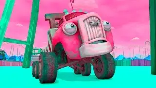 10 Трактаун - Мегавиражные горки! - Truck Town