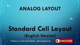 Standard cell layout - English Version