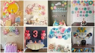 Kids Birthday decoration ideas at home || Birthday decoration