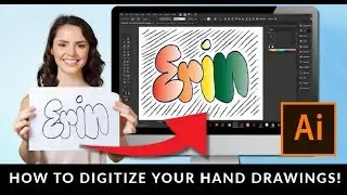 How To Vectorize A Hand Drawing in Adobe Illustrator Using Image Trace