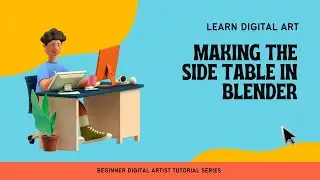 ֍ Blender 3D Animating Tutorial for Engineers in Hindi: Making the Side Table from Image in Blender֍
