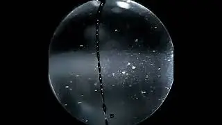 Schlieren optics dripping water strobe light