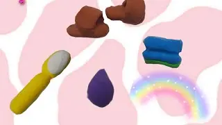 как сделать губку , зубную щётку , спонжик и тапочки для кукол / МК / 💜