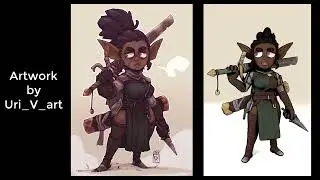 Goblin warrior Lydia Timelapse